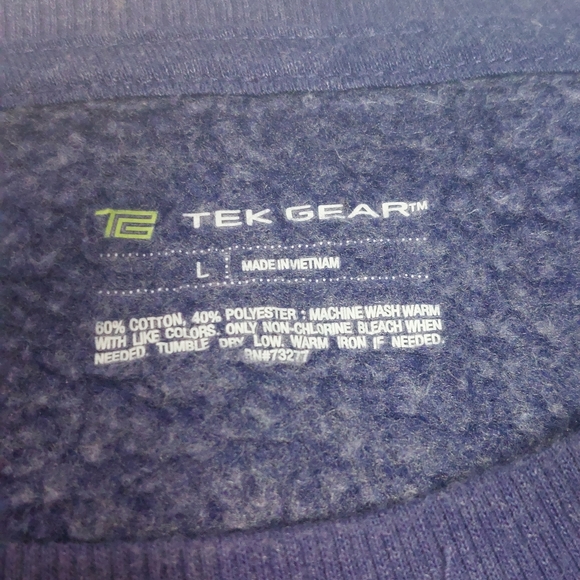 TEK GEAR Yoga Purple Active Wear Sweatshirt Size Large - Picture 7 of 13